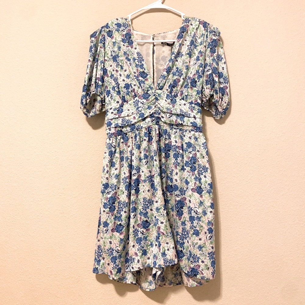 NWT Zara DRAPED Playsuit w/ Shoulder Pads-8342/317